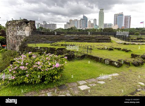 manila cityscape  intramuros manila philippines stock photo alamy