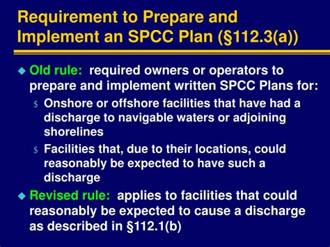 Ppt The Revised Spcc Regulations Powerpoint Presentation Free