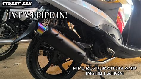 jvt  shark tip pipe  mio sporty pipe restoration youtube