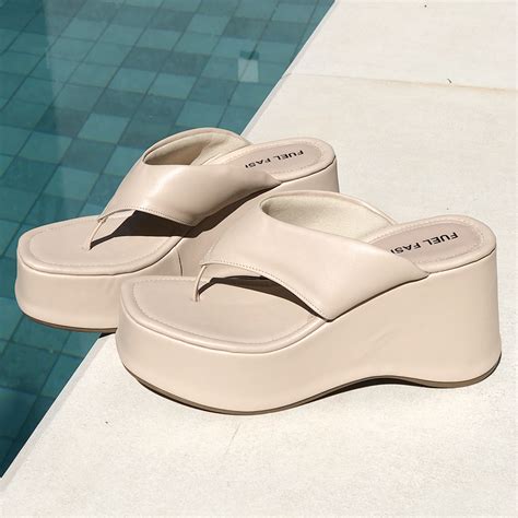 Tamanco Plataforma Feminino De Dedo Nude FUEL FASHION