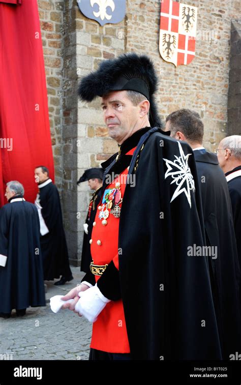 One Of The Knights Of St John In Full Uniform Le Grand Sacre June