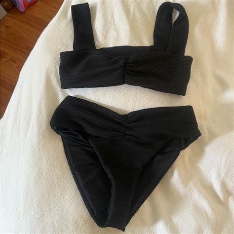 L Space Swim Eco Chic Repreve Bardot Bikini Set Poshmark