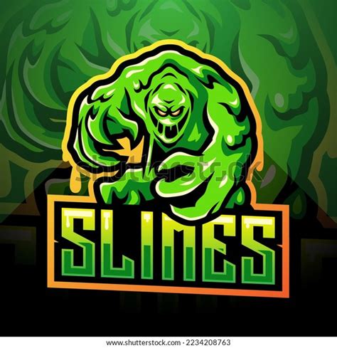Illustration Slimes Esport Mascot Logo Stock Illustration 2234208763