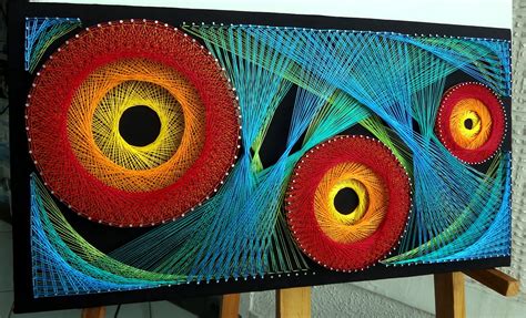 Поделка из гвоздей и ниток на доске (большое количество фото) - treepics.ru