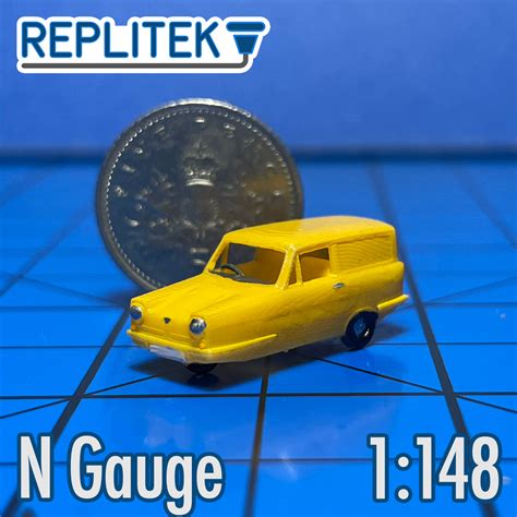 N Gauge 1971 Reliant Regal Supervan Iii Yellow Replitek