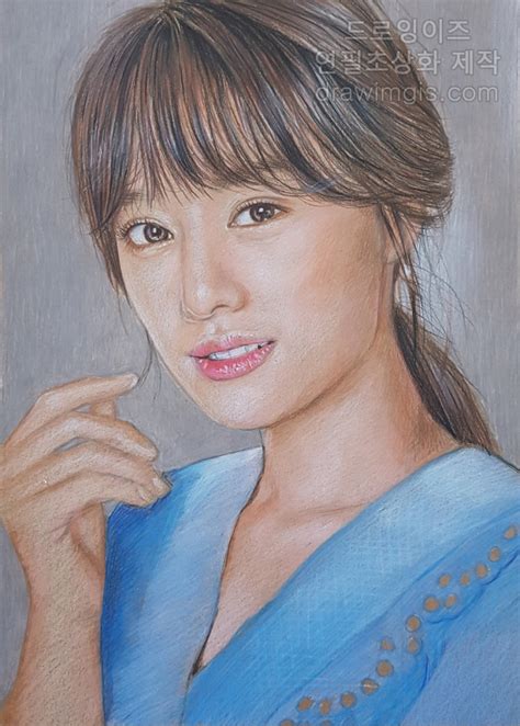 김지원 색연필 인물초상화 그림 초상화갤러리 초상화제작 드로잉이즈