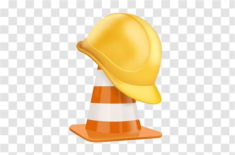 Hard Hat Architectural Engineering Icon Orange Yellow Helmet