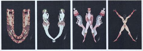 Erté s Naked Alphabet 1967 Flashbak