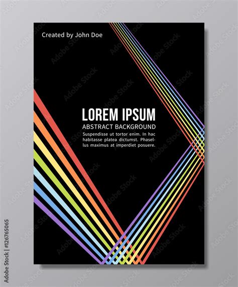 Abstract Trendy Vector Background Gay Pride Poster Design In Stock Vector Adobe Stock