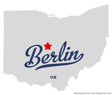 Map of Berlin, Delaware County, OH, Ohio