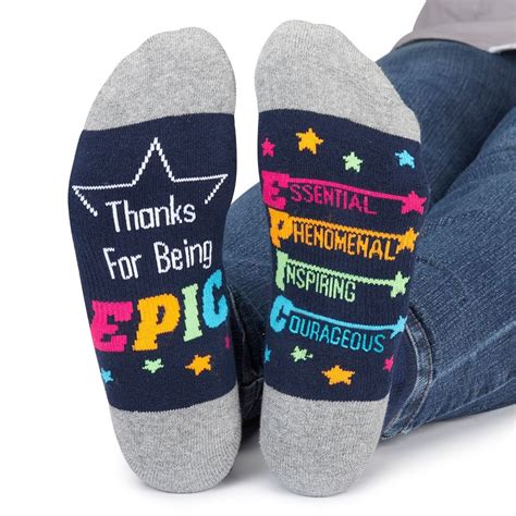 Thanks For Being Epic Toe Tally Awesome Ankle Socks Positive Promotions