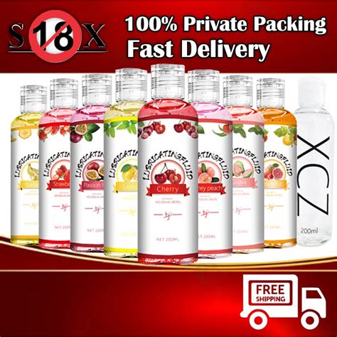 Fruit Lubricant Water Oil Based Lubricant Soluble Gel 200ml Pelincir Air Perisa Oral Sex