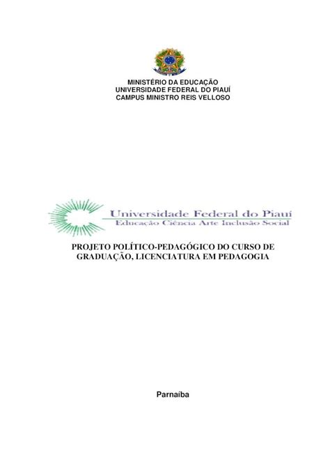 Pdf Novo Projeto Pedagogico Curricular Leg Ufpi Brleg Ufpi Br