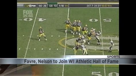 Brett Favre Jordy Nelson To Be Inducted Into The Wisconsin Athletic