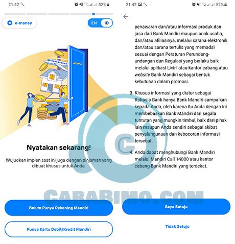 Cara Aktifkan New Livin By Mandiri Terbaru Menit Selesai