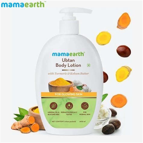 Mamaearth Ubtan Body Lotion With Turmeric And Kokum Butter For Glowing