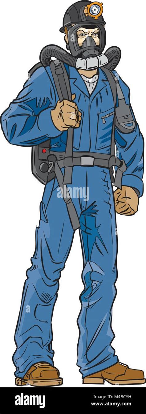 Mine Rescue Breathing Apparatus Stock Vector Images Alamy