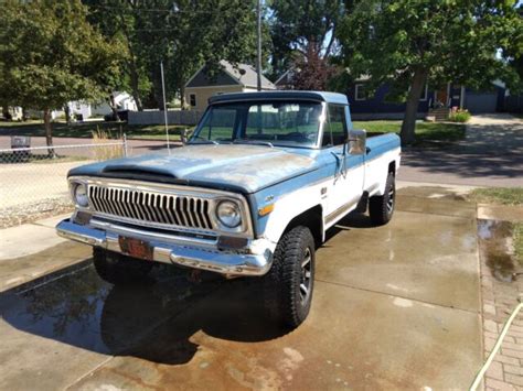 1974 Jeep J20 Pickup Blue 4wd Automatic For Sale