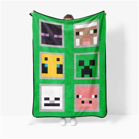 Sunny Side Up Minecraft Throw Blanket 46x60 Fred Meyer