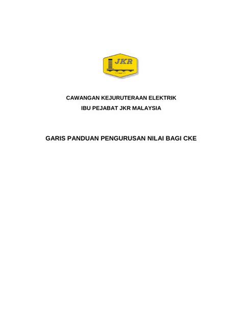 Pdf Garis Panduan Pengurusan Nilai Bagi Ckeepsmg Jkr Gov My Images