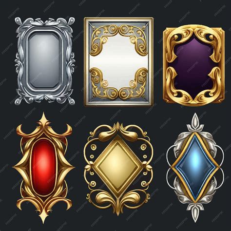Фантастические рамки в средневековье для игры красивый шаблон для игры ...
