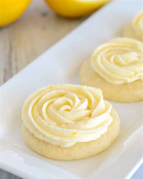 Lemon Butter Cookies With Icing