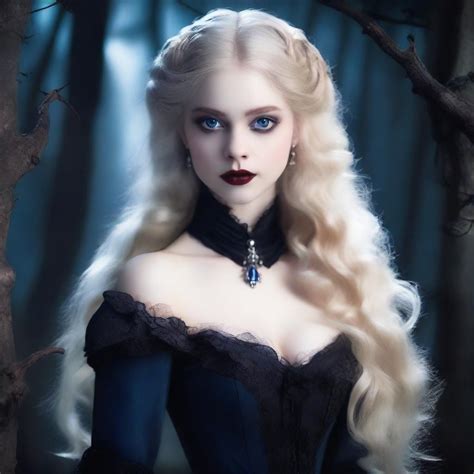 Enchanting Blonde Vampire Beauty