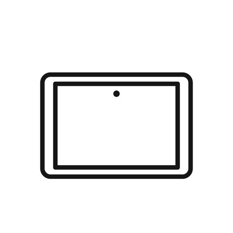 tablet icon black  art logo  vector art  vecteezy