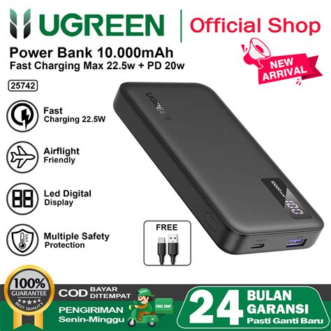 Jual Ugreen Powerbank Atl Batterai Mfi Iphone Samsung Mah Mah