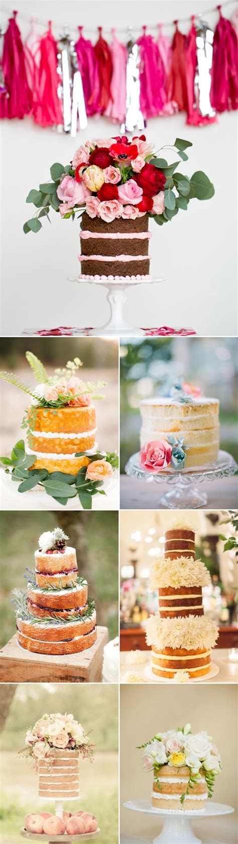 Beautiful Naked Wedding Cakes Praise Wedding