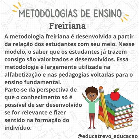 Freireana Ou Freiriana - ️ A metodologia freiriana,... - Educa Trevo Concursos