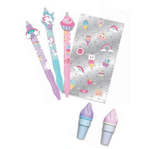 Hot Focus Rainbow Unicorn Click Erasable Gel Pen Set M De Wet Promotions