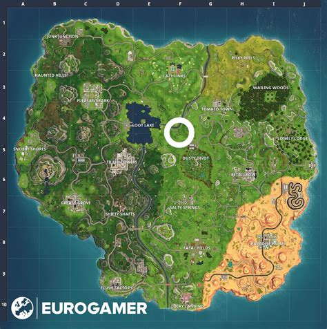 Fortnite - Dusty Divot treasure map location | Eurogamer.net