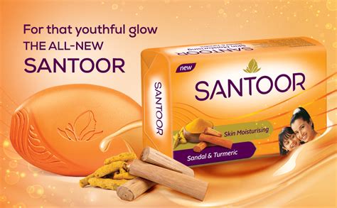 buy santoor skin moisturizing sandal turmeric bathing soap