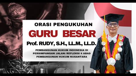 Rapat Luar Biasa Senat Unila Pengukuhan Guru Besar Prof Rudy S H