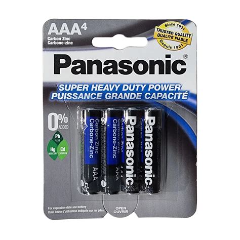 Panasonic Super Heavy Duty Aaa Batteries 4 Pack Aco Supply