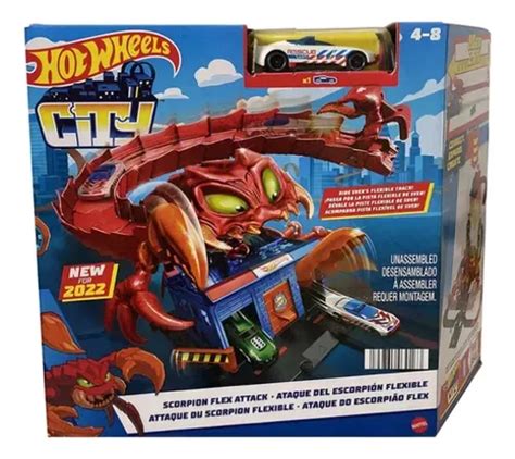 Pista Hot Wheels City Ataque Do Escorpião Hdr32 Mattel Frete grátis