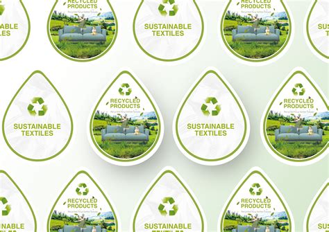 Fabrics Label And Sticker Design Behance
