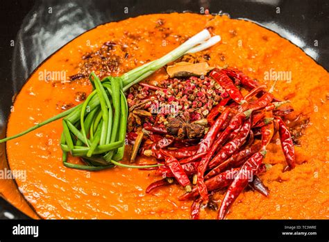 Spicy Hot Pot Stock Photo Alamy