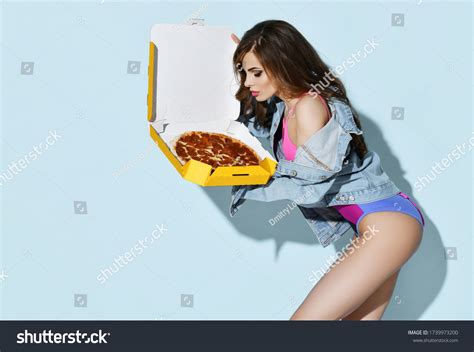 Beautiful Sexy Brunette Woman Bright Swimsuit Stock Photo 1739973200 Shutterstock