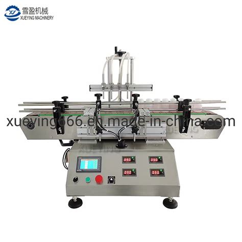 Automatic Tabletop Four Heads Magnetic Pump Liquid Filling Machines