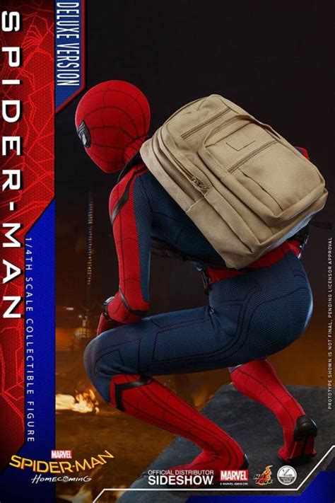 Spider Man Homecoming Spider Man 1 4 Deluxe Version Action Figure Hot Toys
