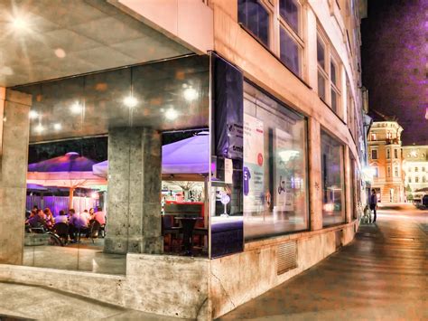 Free Images : architecture, sky, woman, night, sidewalk, restaurant