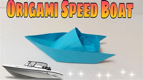 How To Make A Paper Boat Diy Easy Paper Speed Boat Origami Boat