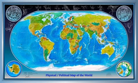 physical political world map  stock photo public domain pictures