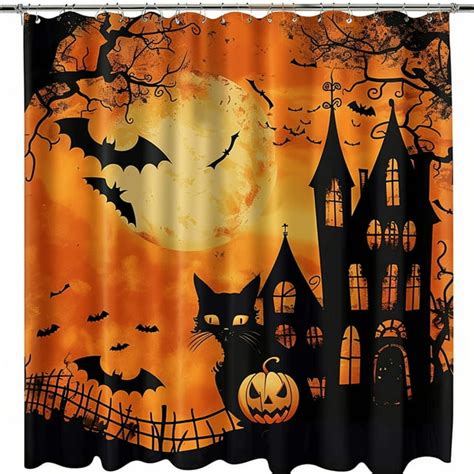 Spook Up Your Bathroom With Our Halloween Themed Shower Curtain Set