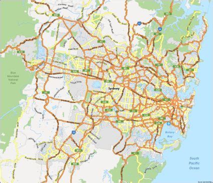 Map Of Sydney Australia GIS Geography