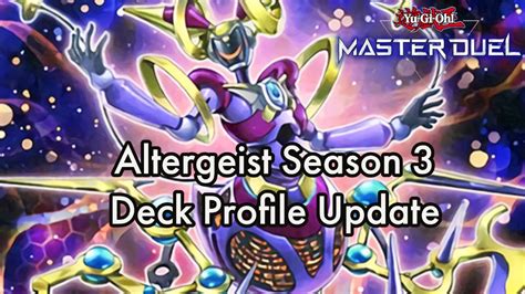 Altergeist Season Deck Profile Update In Master Duel Youtube