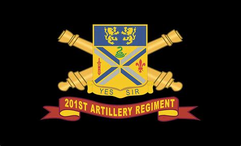 Army 201st Field Artillery Regiment DUI W Br Ribbon X 300 Digital