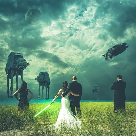 Star Wars Wedding Photo Newlyweds Prepare For Battle In Epic Shot Photo Huffpost